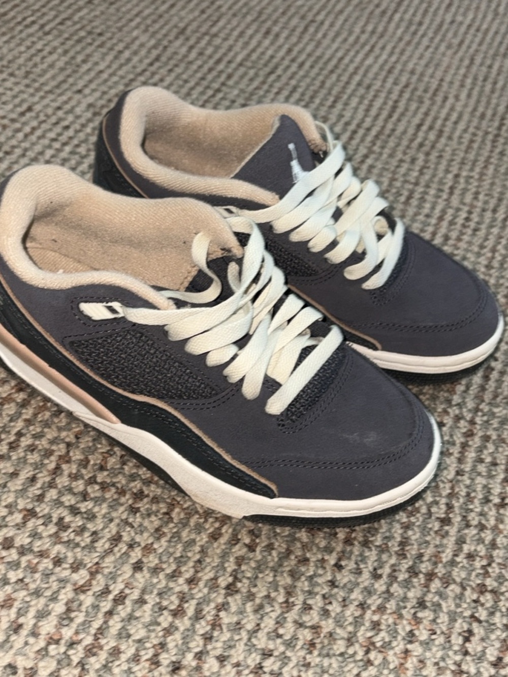 Jordan Women's Sneakers in Navy and Cream